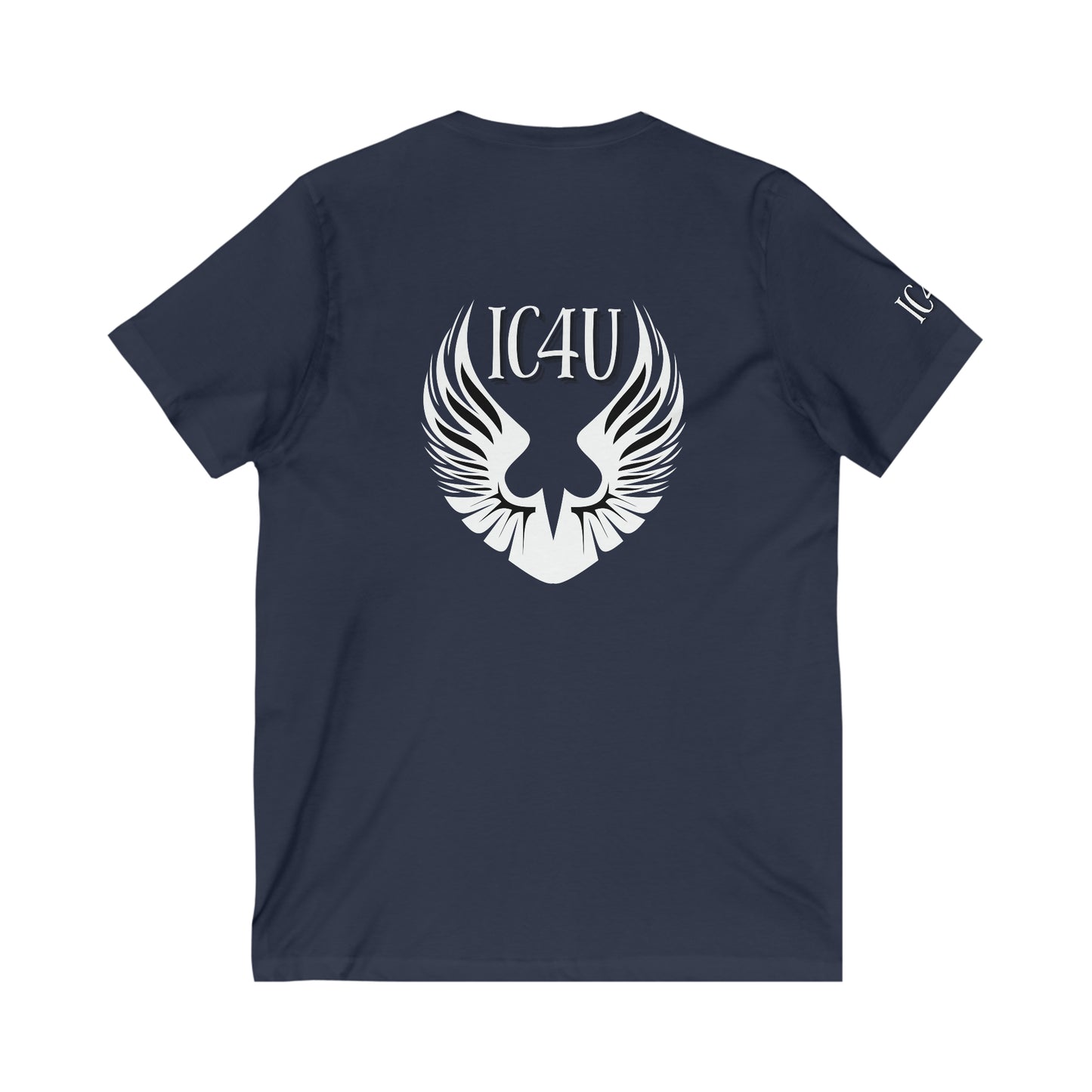 IC4U Unisex Jersey Short Sleeve V-Neck Tee